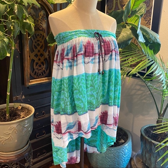 Free People Floral boho swingy skirt - Picture 9 of 16